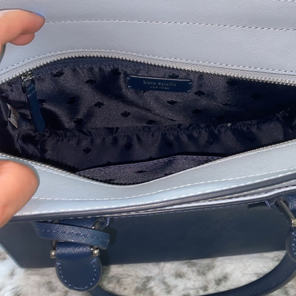 Kate Spade Blue Purse Satchel NWOT - Picture 6 of 14